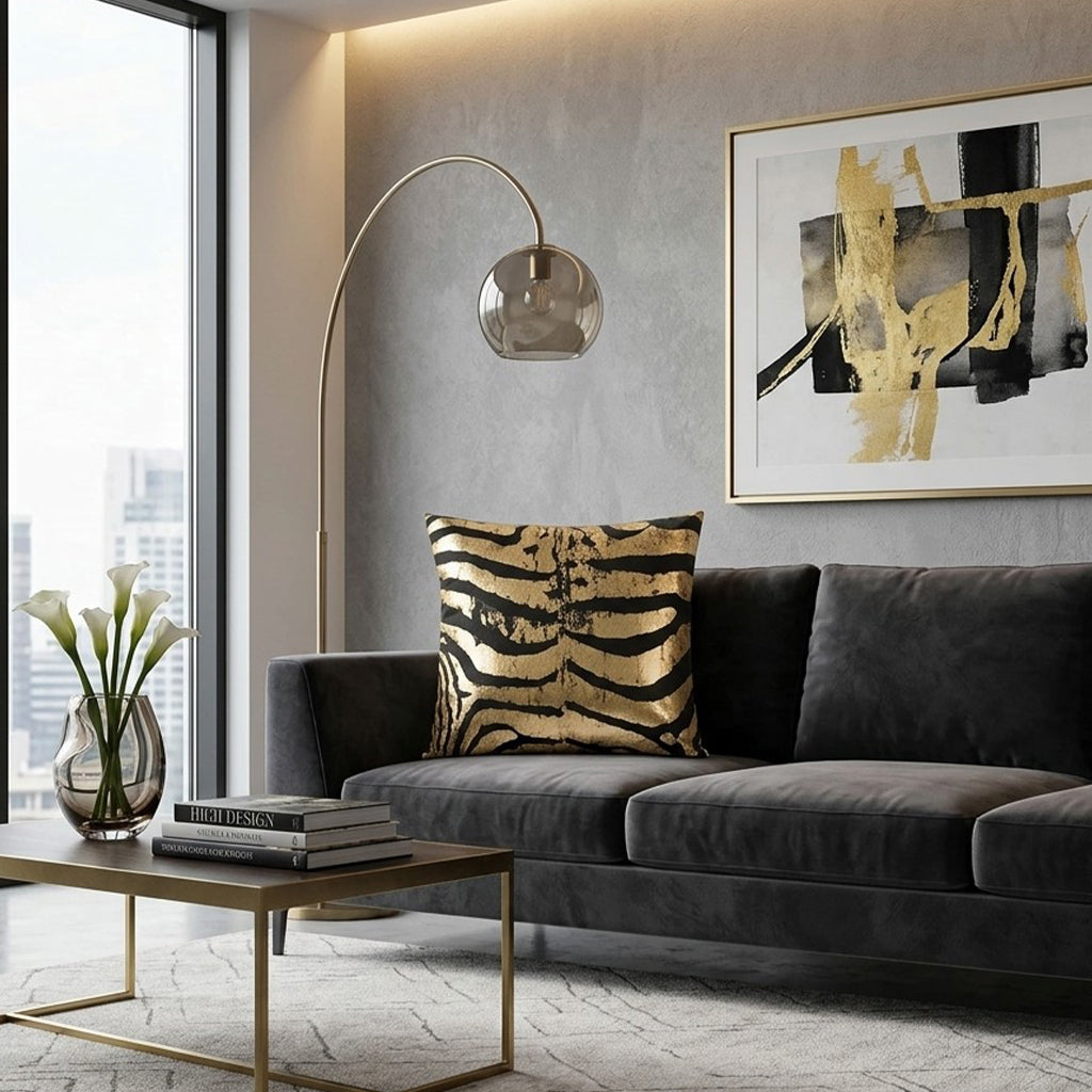 Rica Black Velvet Pillow - RICA05J-BK
