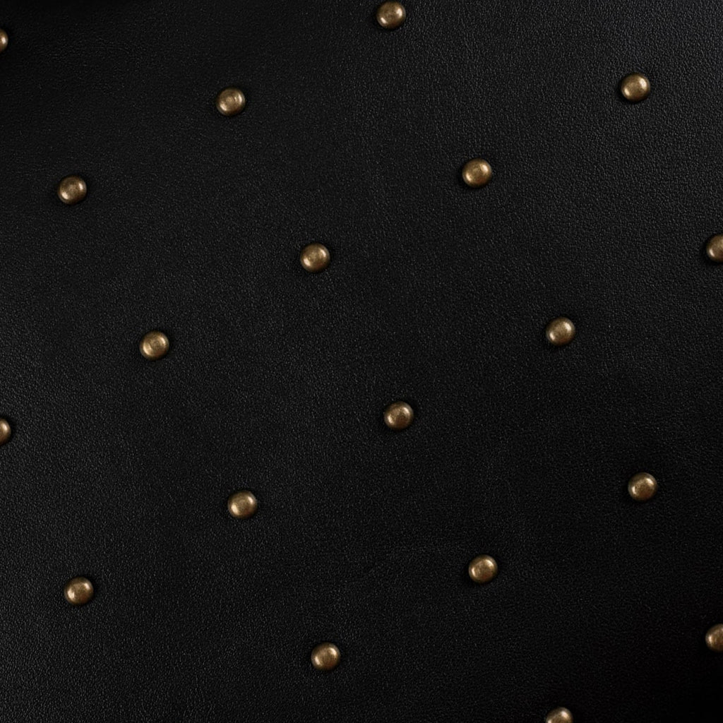 Riley Studded Black Lumbar Pillow
