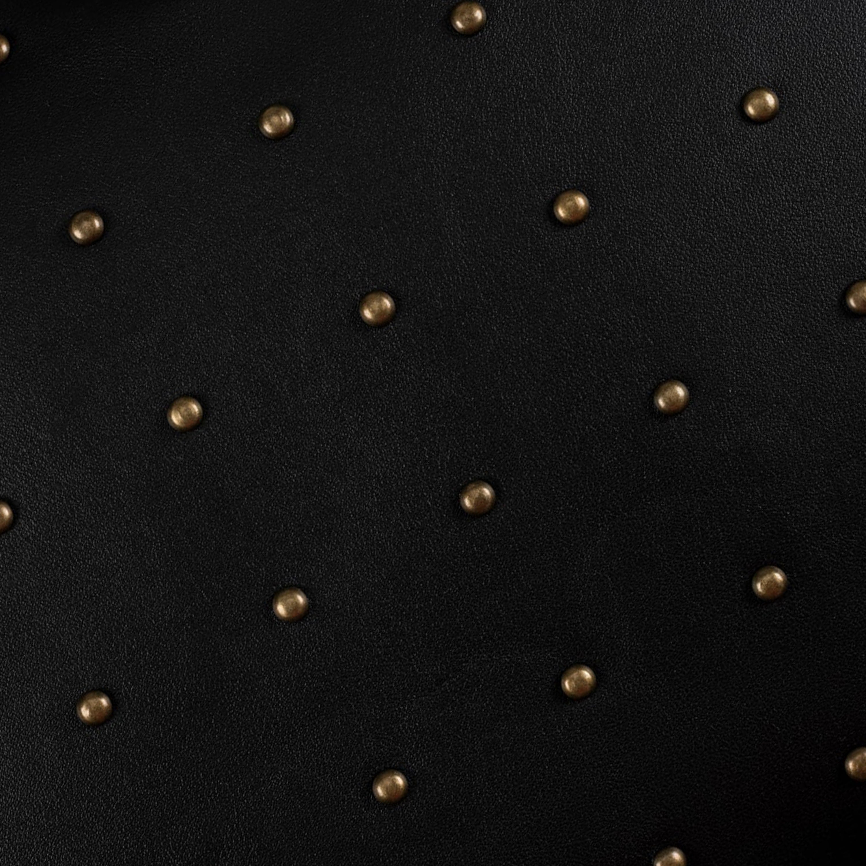 Riley Studded Black Lumbar Pillow