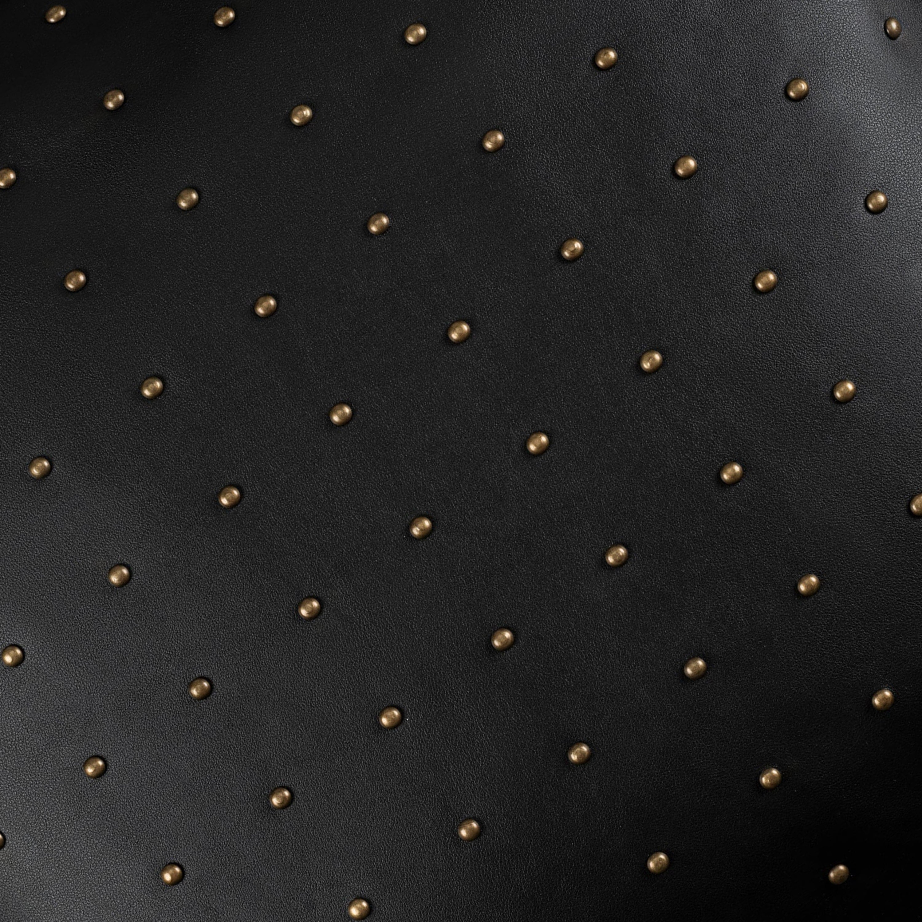 Riley Studded Black Pillow