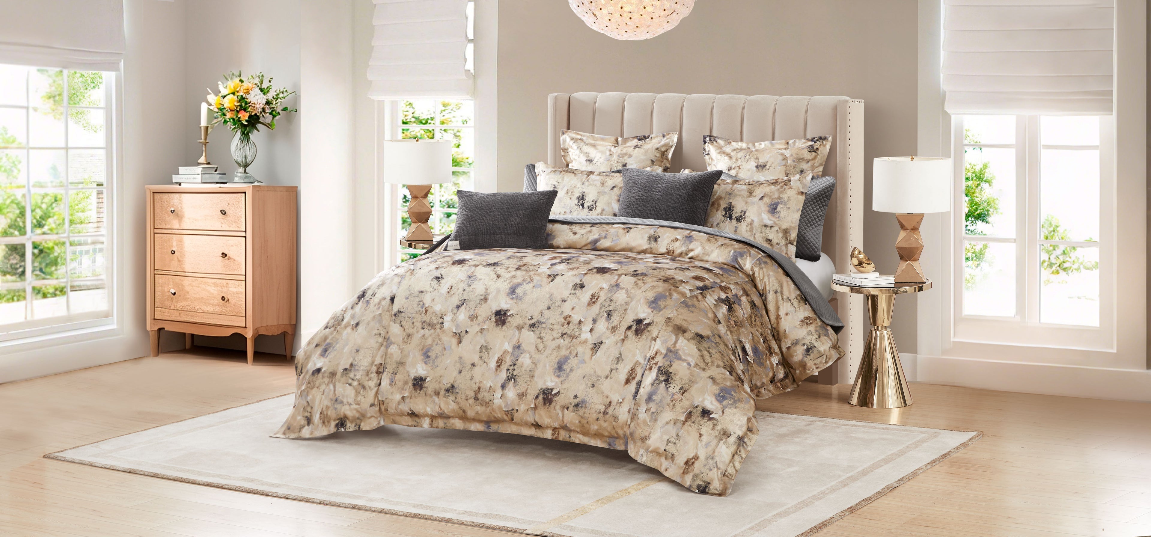 Rimini Brown Duvet Cover