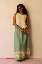 Hibiscus Anaar Asymmetrical Hem Co-ord Set