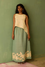 Hibiscus Anaar Asymmetrical Hem Co-ord Set