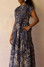 Dapple Hand-Painted Tiered Maxi Dress
