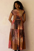 Ember Hand-Painted Tiered Maxi Dress