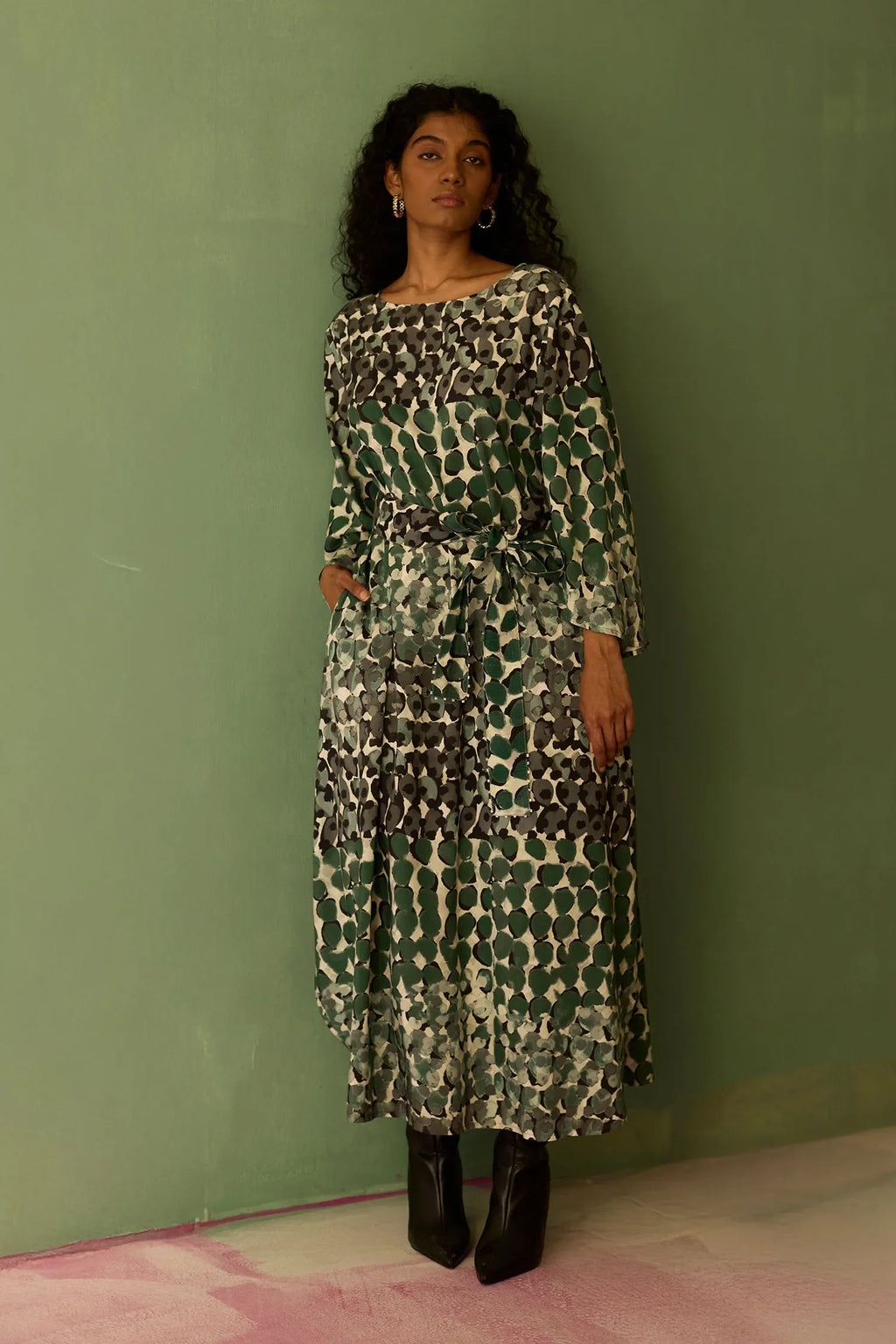 Moss Abstract Maxi Dress