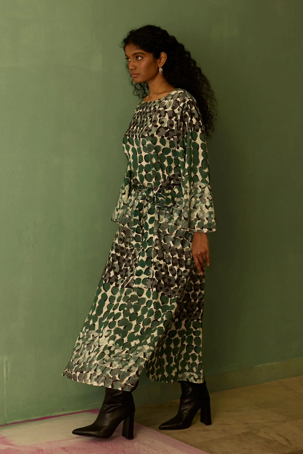 Moss Abstract Maxi Dress
