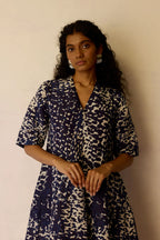 Abstract Dapple Midi Dress