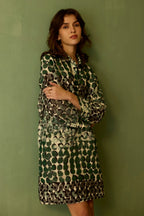 Moss Abstract Relaxed Dress
