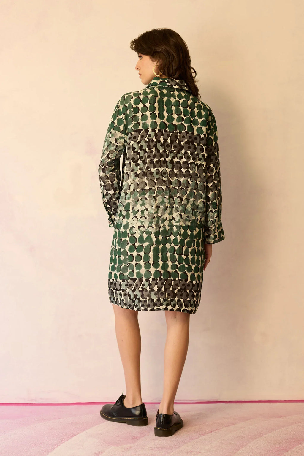 Moss Abstract Relaxed Dress