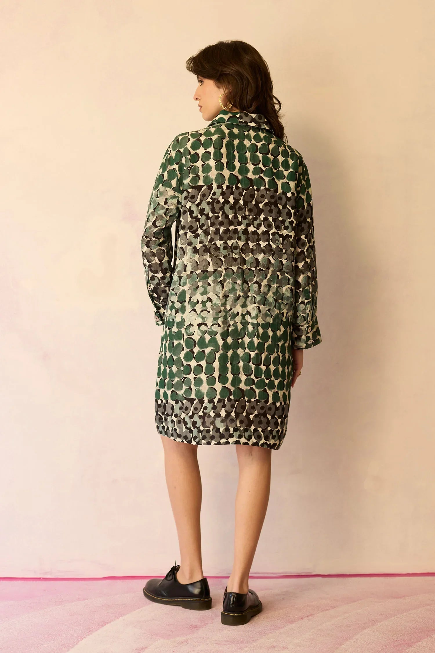Moss Abstract Relaxed Dress
