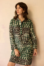 Moss Abstract Relaxed Dress