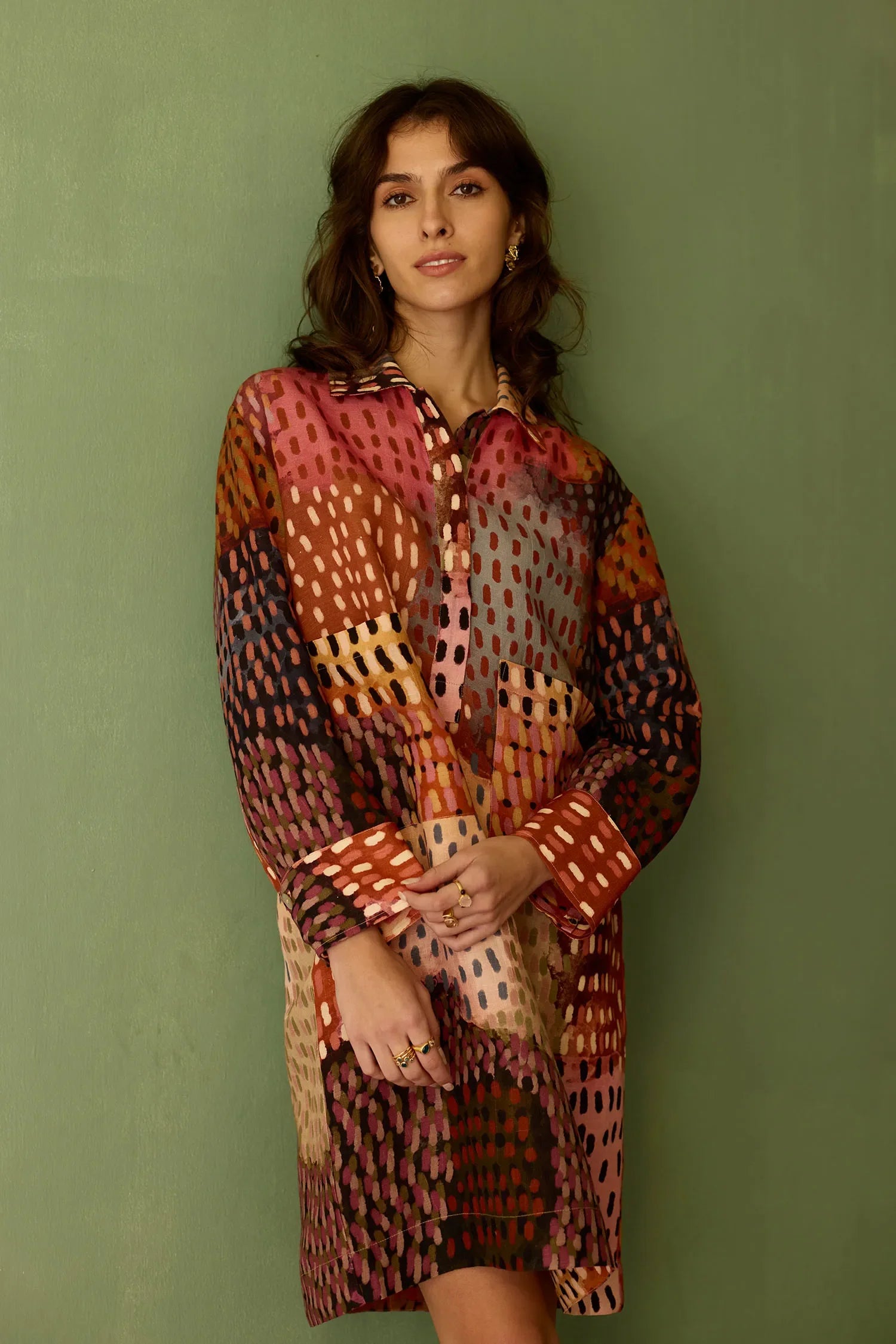 Ember Abstract Relaxed Dress