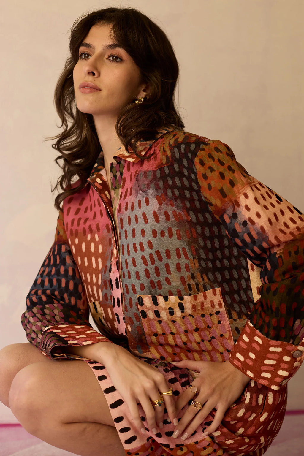 Ember Abstract Relaxed Dress