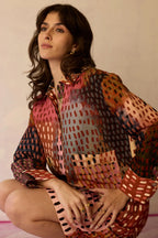 Ember Abstract Relaxed Dress