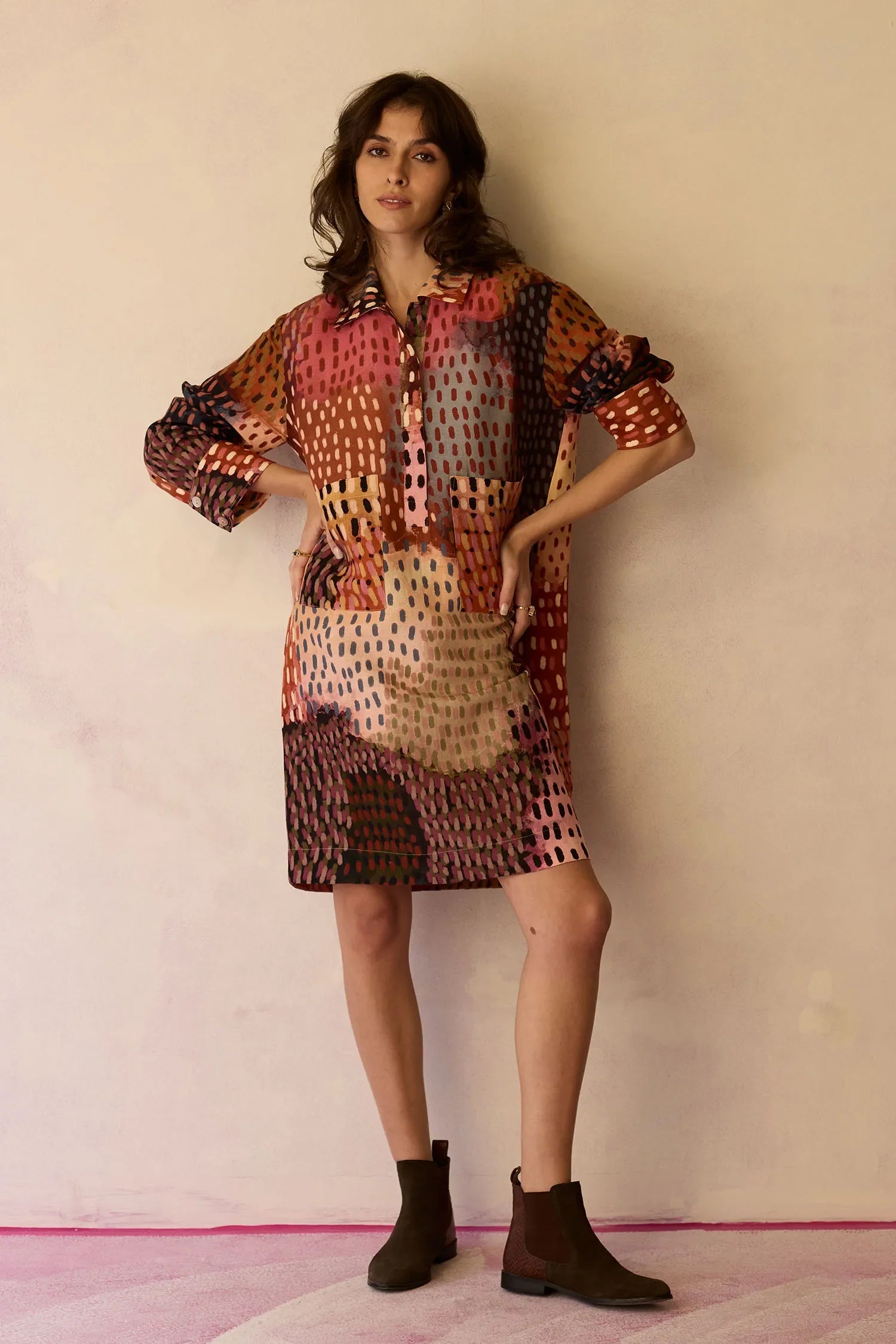 Ember Abstract Relaxed Dress
