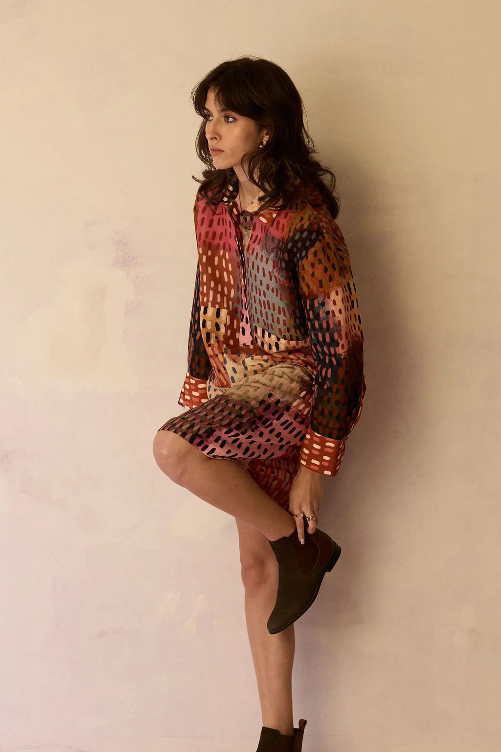 Ember Abstract Relaxed Dress