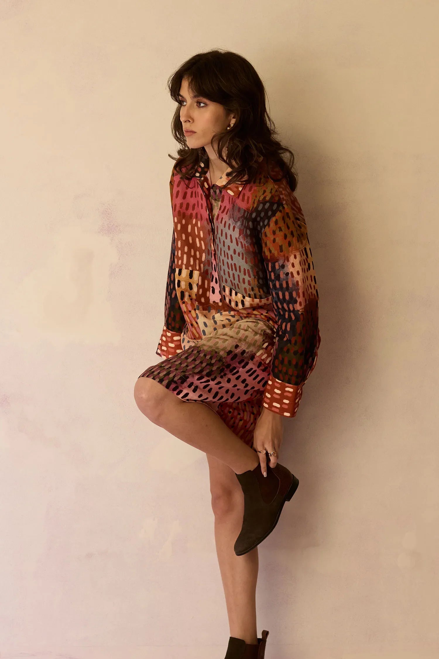 Ember Abstract Relaxed Dress