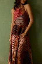 Ember Halter Neck Sleeveless Maxi Dress