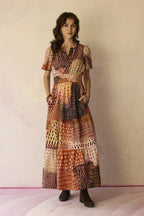Ember Multi-tonal Tiered Maxi Dress