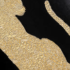 Safara Panther Black Gold Pillow