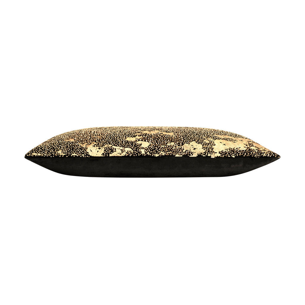 Safara Black Gold Lumbar Pillow