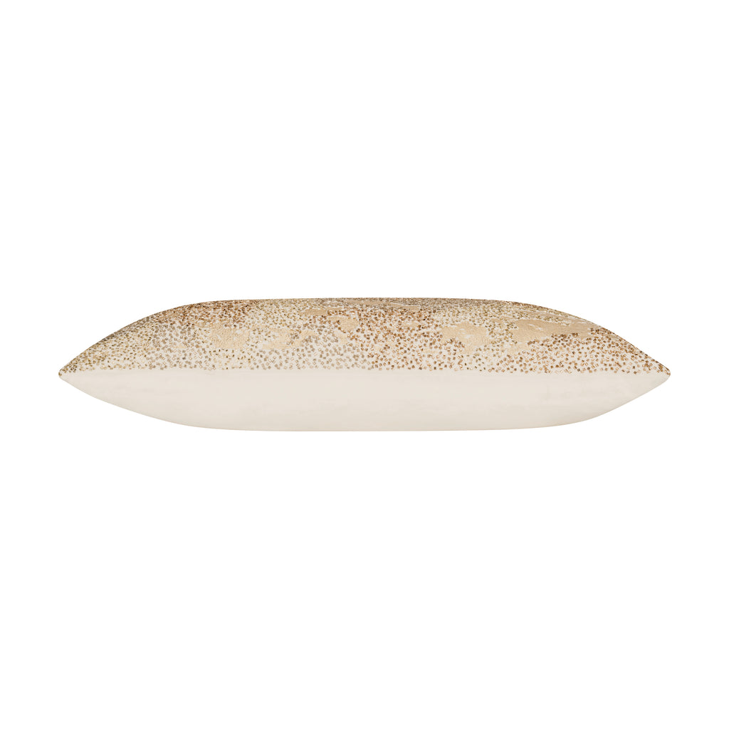 Safara Ivory Gold Lumbar Pillow