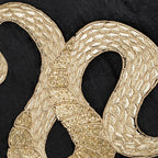 Safara Snake Black Gold Pillow