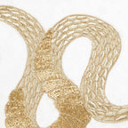 Safara Snake Ivory Gold PIllow