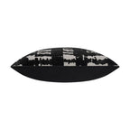 Santana Shadow Ikat Pillow – Black