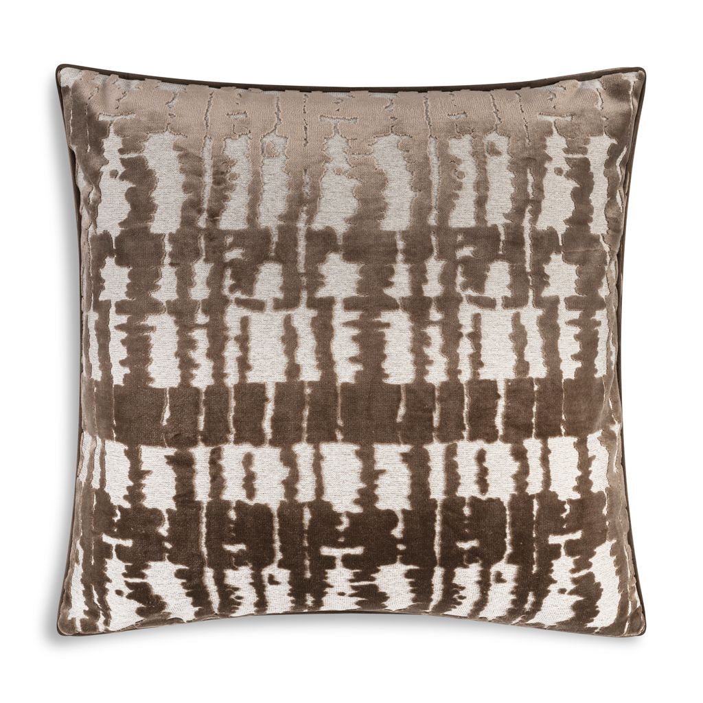 Santana Shadow Ikat Pillow – Coffee