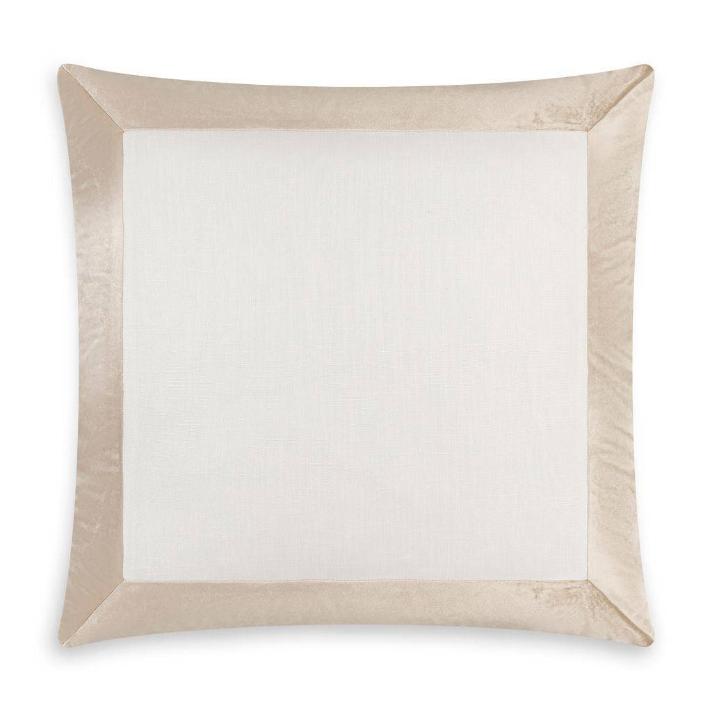 Santorini Ivory and Champagne Euro Sham