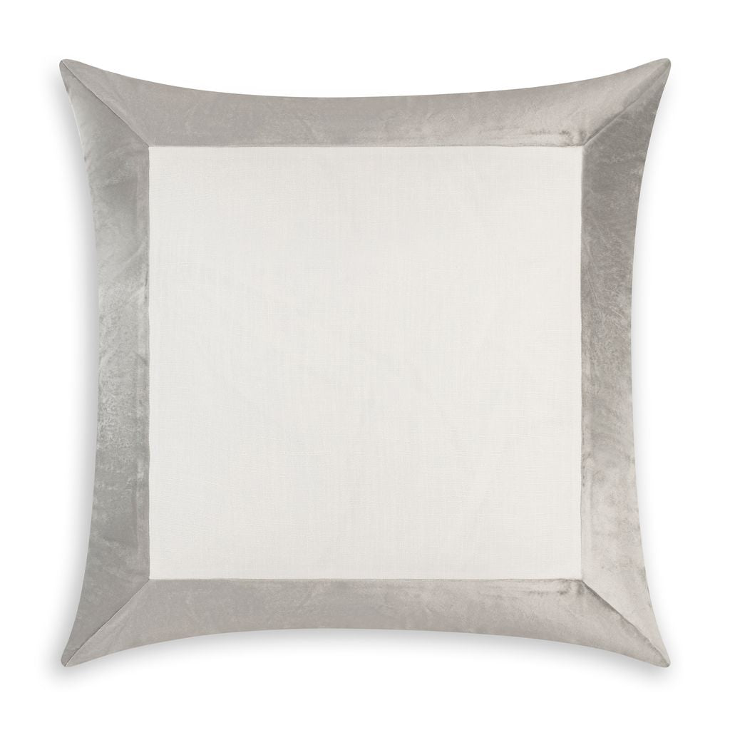 Santorini Ivory and Grey Euro Sham