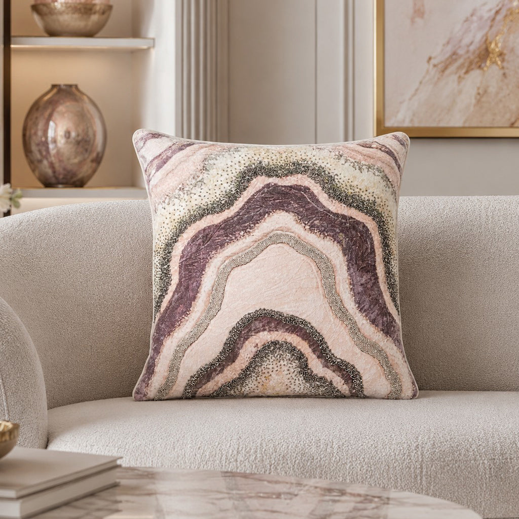 Sanya Blush Square Pillow - SANYA01J-MT