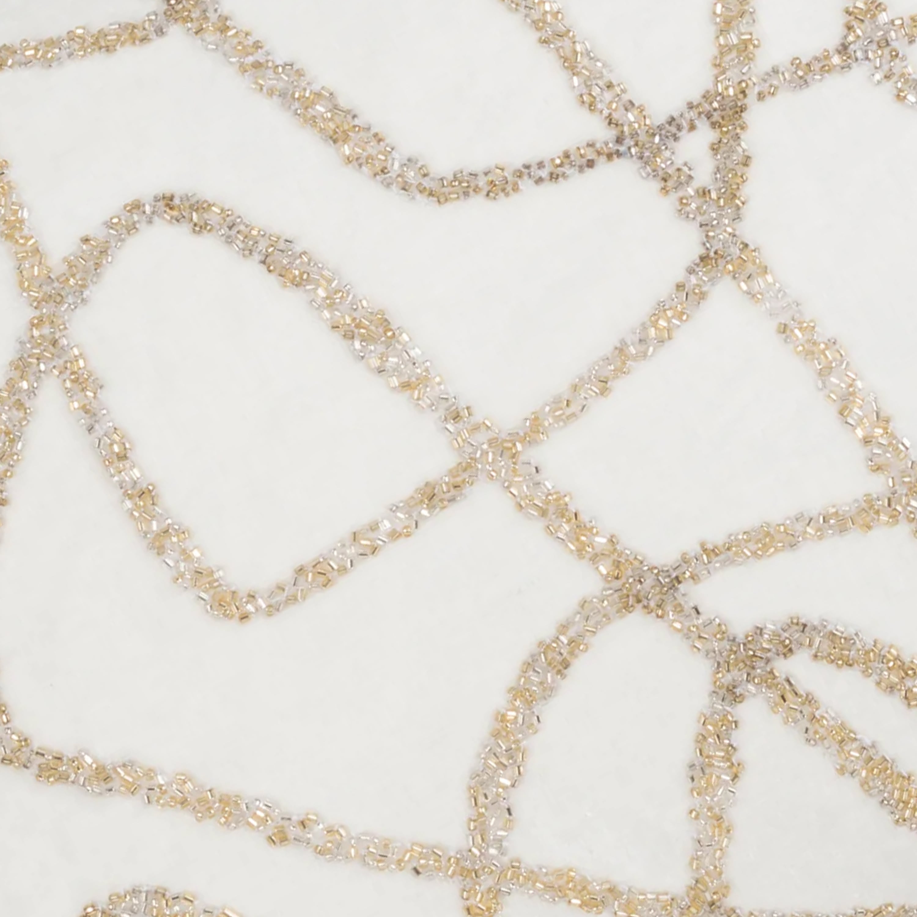 Sayra Ivory Gold Pillow