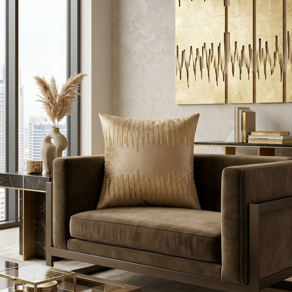 Sayra Stone Gold Pillow - SAYRA01J-STGD