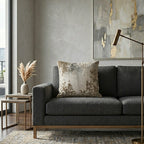 Selina Velvet With Digital Print Pillow - SELINA02J-GD