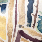 Sepia Abstracted Printed Velvet Pillow