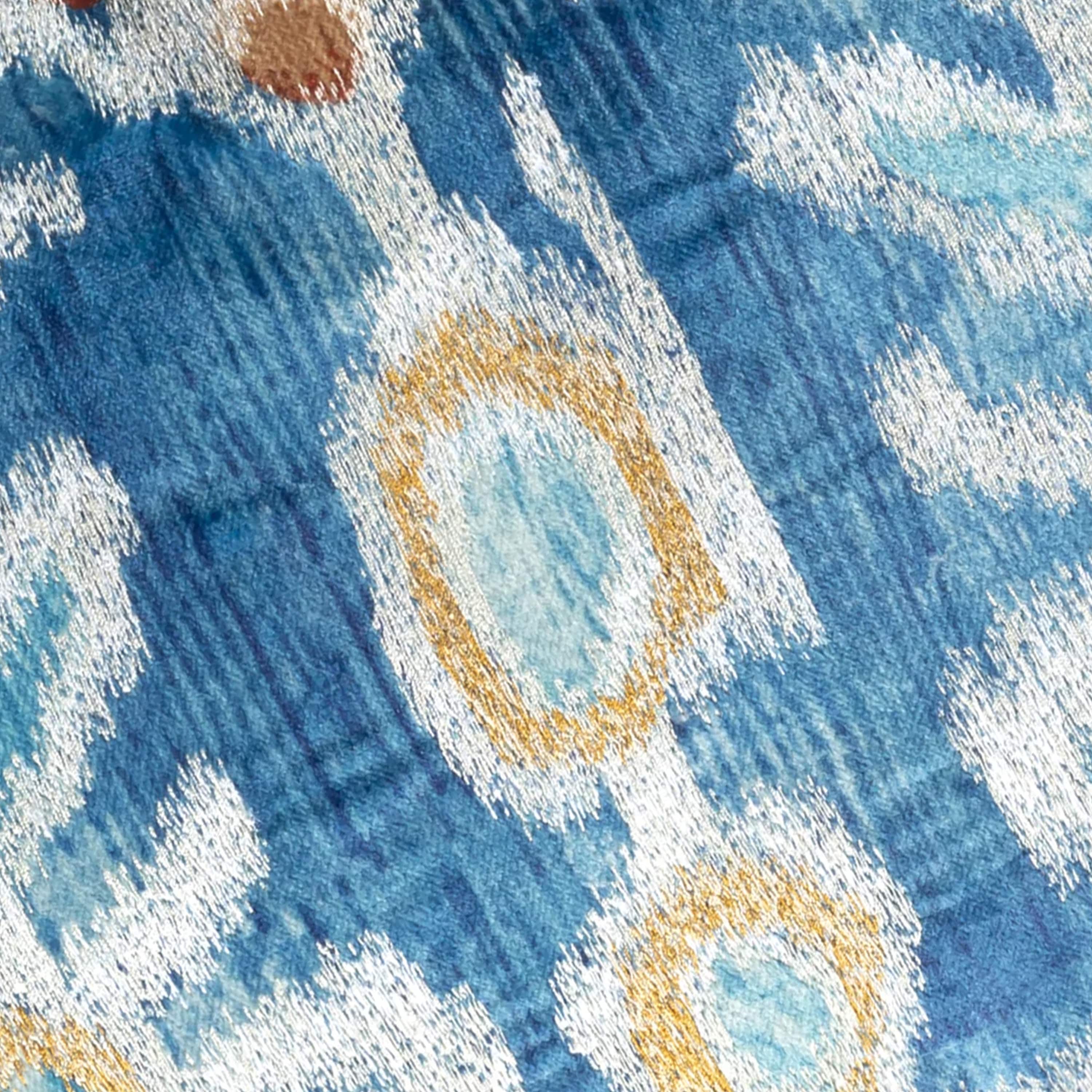 Serino Blue Velvet Pillow