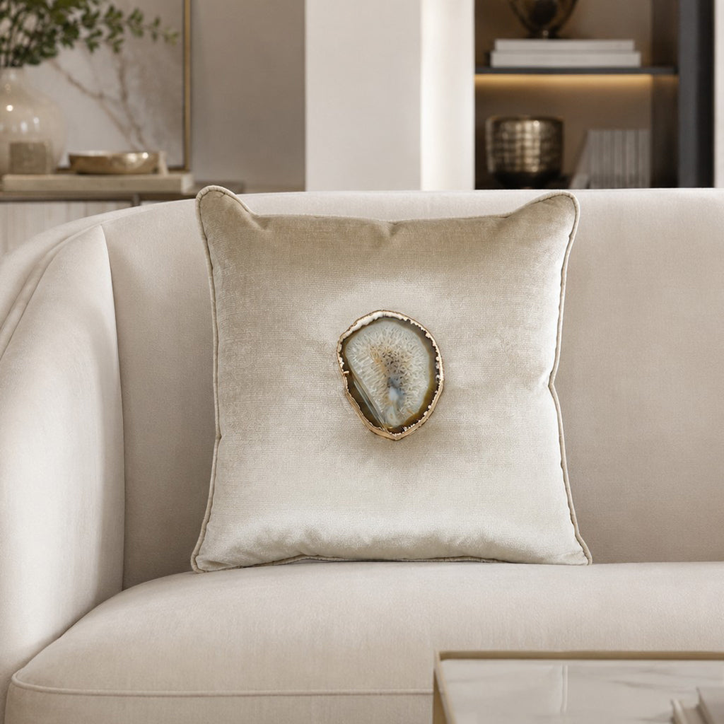Agate Cashmere Velvet Pillow - SMAC2-2020