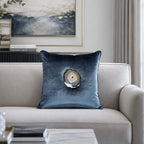 Agate Navy Velvet Pillow - SMAN3-2020
