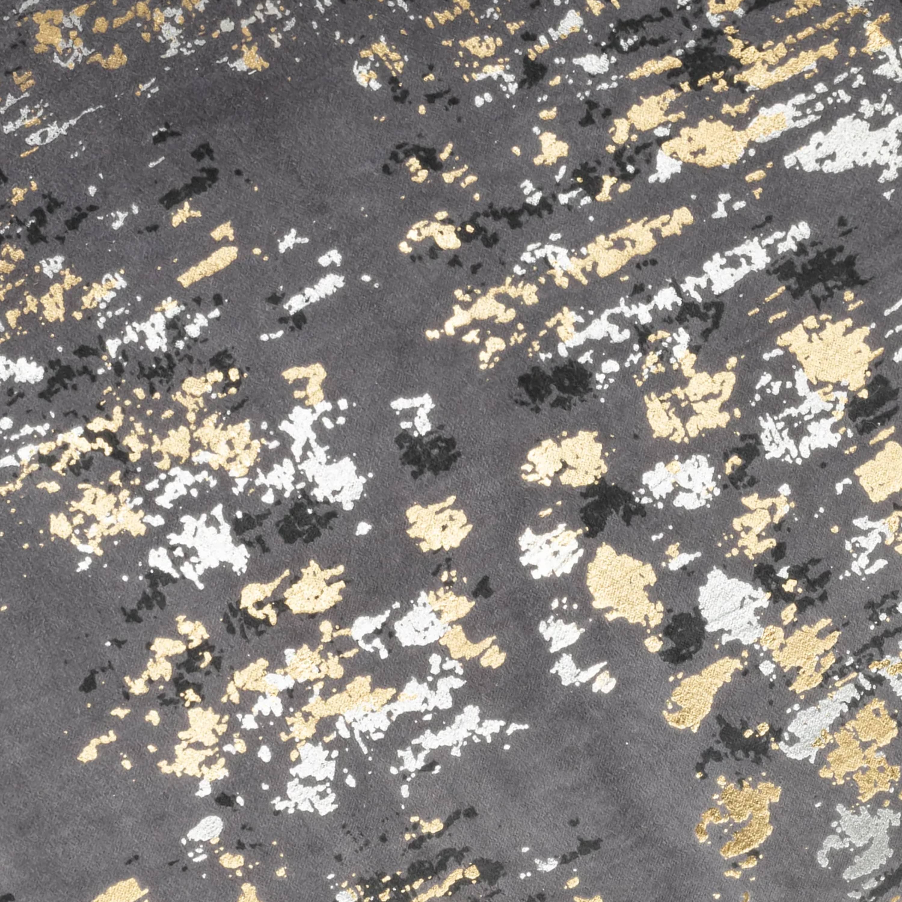 Sona Grey Gold And Silver Pillow