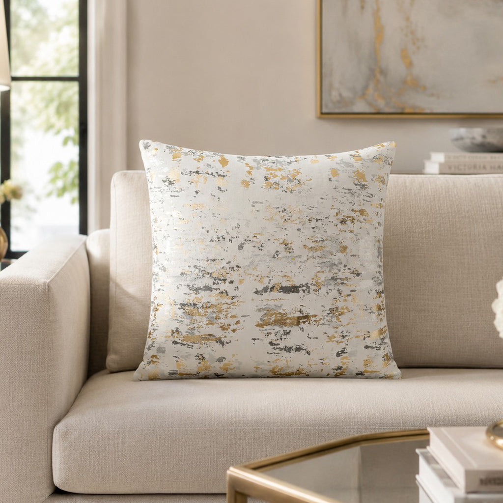 Sona Silver And Gold Pillow - SONA01J-SVGDSV