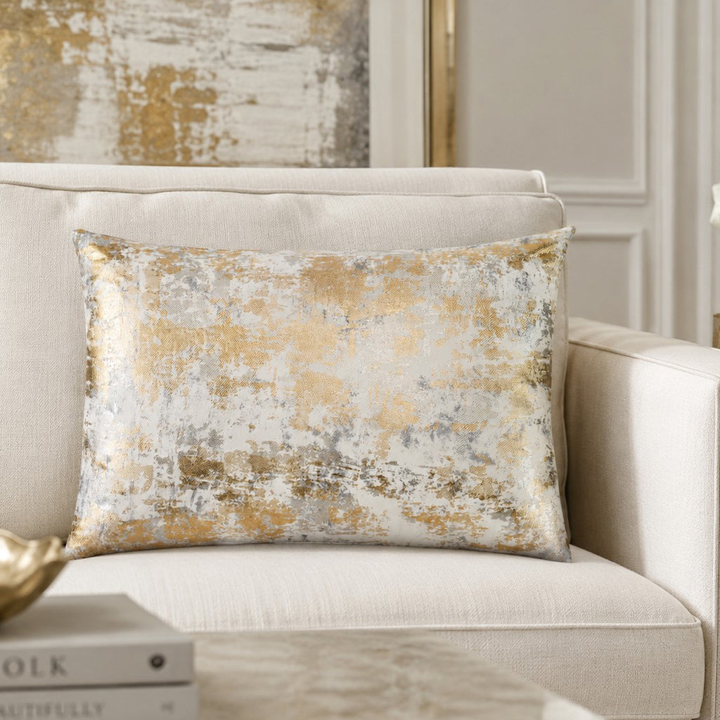 Sona Gold Silver Pillow - SONA02C-GDSV