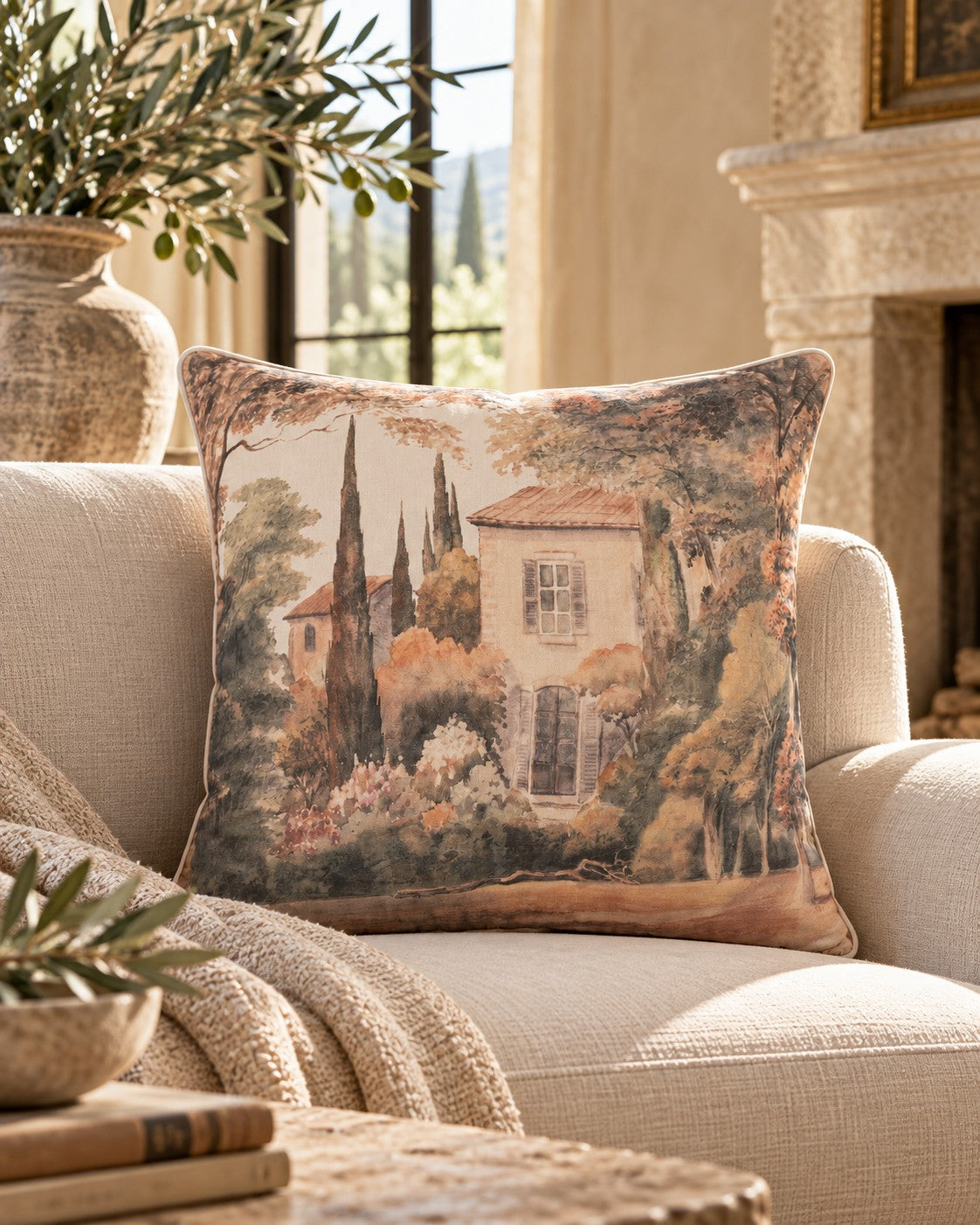 Spain Countryside Pillow