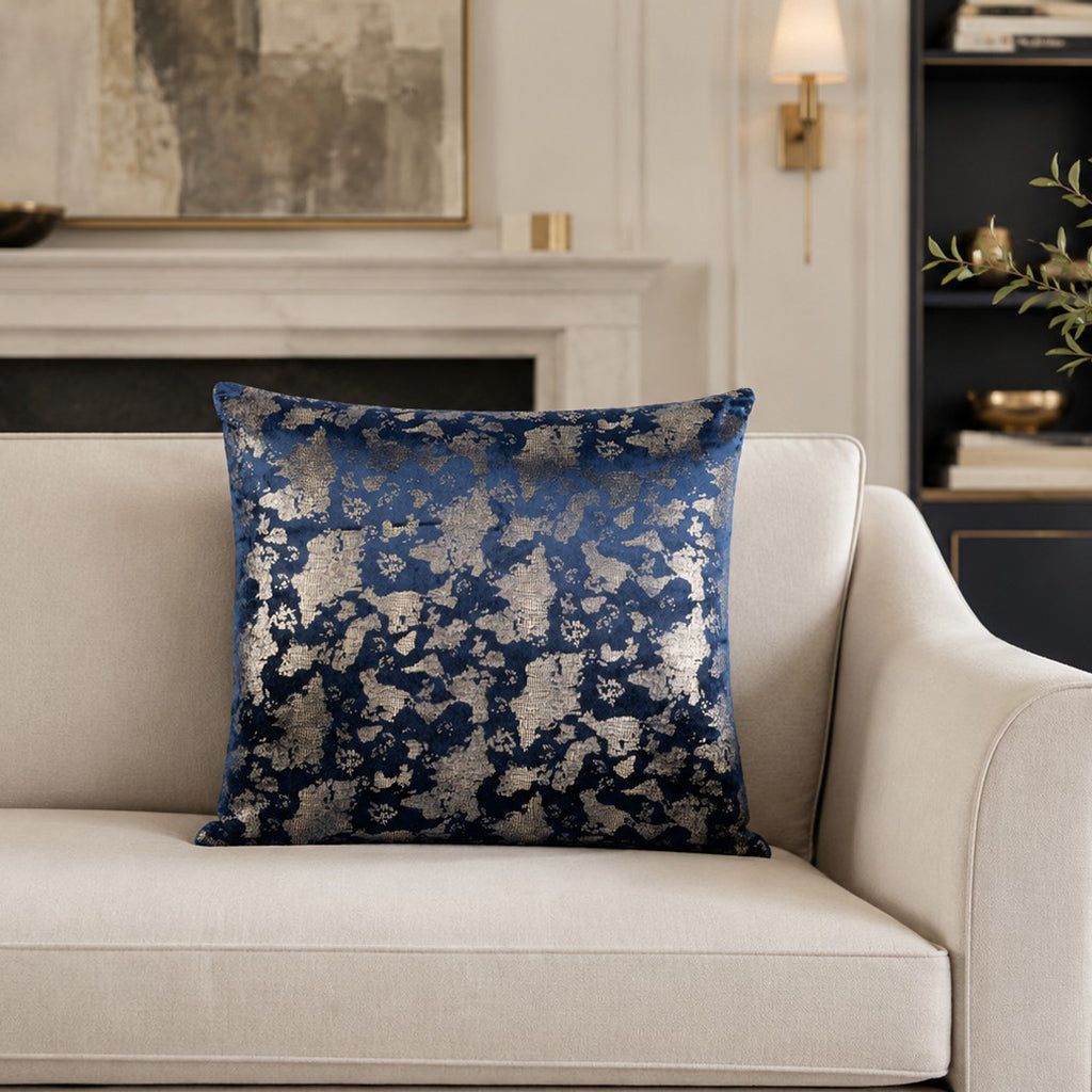 Syros Navy Gold Pillow - SYROS03J-NYGD