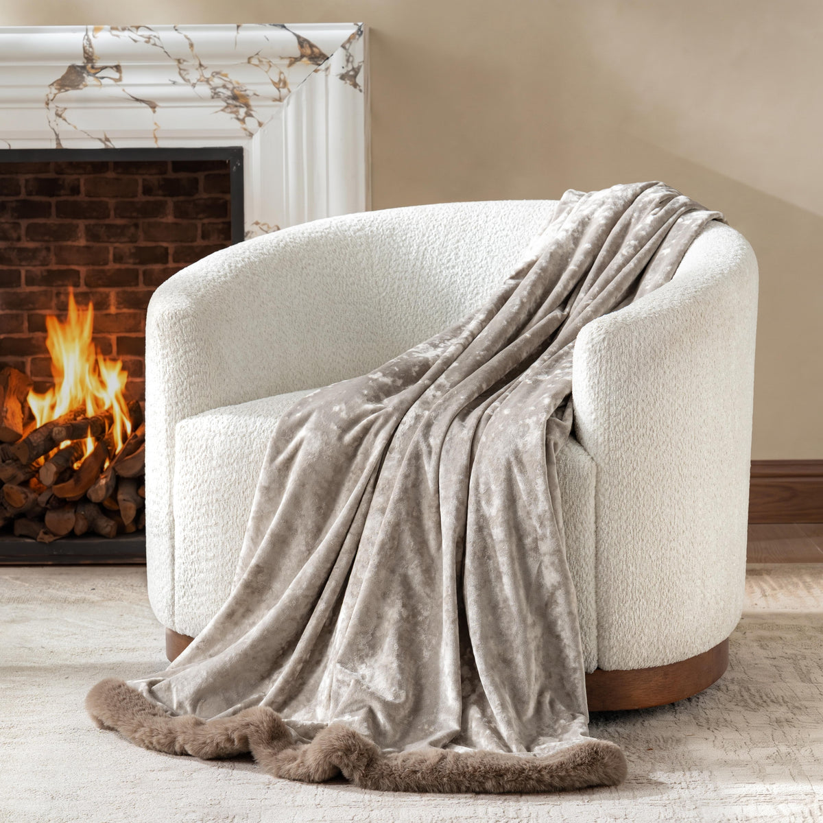 Savannah Mink Throw
