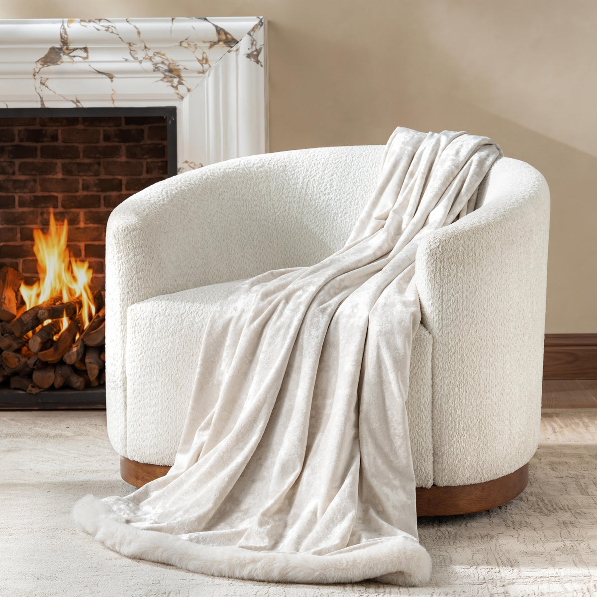 Savannah Ivory Throw