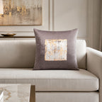 Verona Charcoal Velvet Pillow - VERONA02A-CHGDSV
