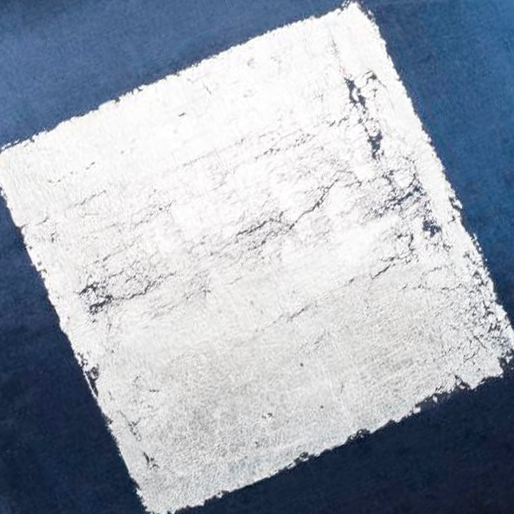 Verona Navy Silver Velvet Pillow